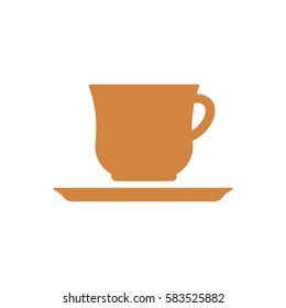  Cup icon, isolated. Flat  design.