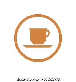  Cup icon, isolated. Flat  design.