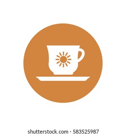  Cup icon, isolated. Flat  design.