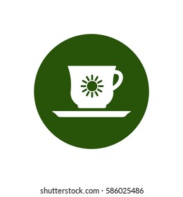  Cup icon, isolated. Flat  design.