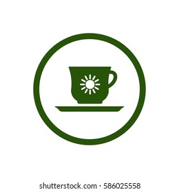  Cup icon, isolated. Flat  design.