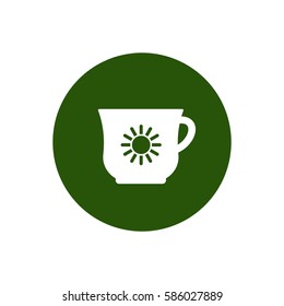  Cup icon, isolated. Flat  design.