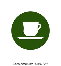  Cup icon, isolated. Flat  design.