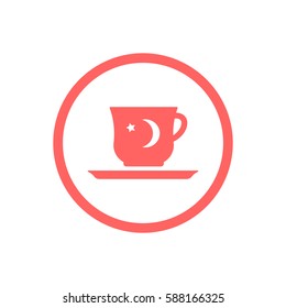  Cup icon, isolated. Flat  design.