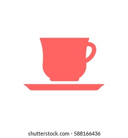  Cup icon, isolated. Flat  design.