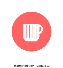  Cup icon, isolated. Flat  design.