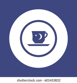  Cup icon, isolated. Flat  design.