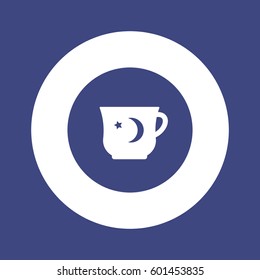  Cup icon, isolated. Flat  design.