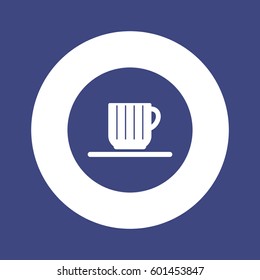  Cup icon, isolated. Flat  design.