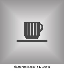  Cup icon, isolated. Flat  design.