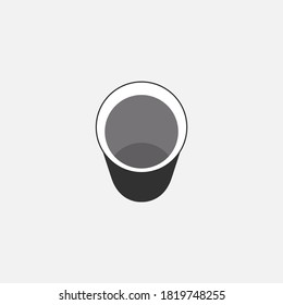Cup icon isolated on background. Plastic cup symbol modern, simple, vector, icon for website design, mobile app, ui. Vector Illustration