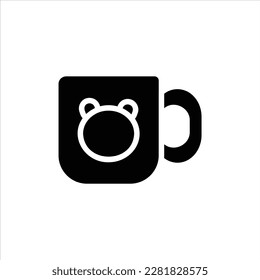 Tasse Symbol mit isoliertem Vektorgrafik und transparentem Hintergrund.