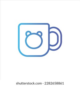Tasse-Symbol mit isoliertem Vektorgrafik und transparentem Hintergrund
