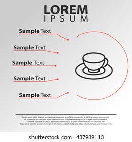 cup icon. cup line icon