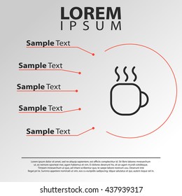 cup icon. cup line icon