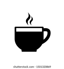 Cup icon, logo isolated on white background