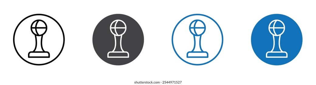 Cup icon Logo sign in thin line outline