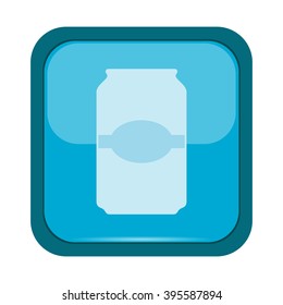 Cup icon on a blue button