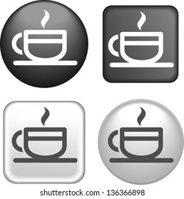 Cup Icon on Buttons Collection