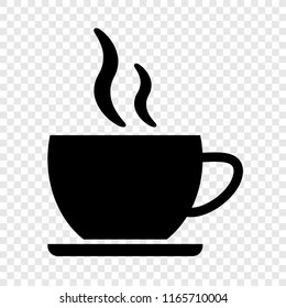 Cup icon on transparent background