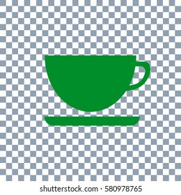 cup icon on transparent background