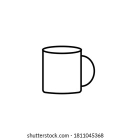 Cup icon on white background