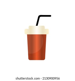 cup icon on a white background, vector illustration