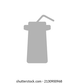 icono de taza en fondo blanco, ilustración vectorial