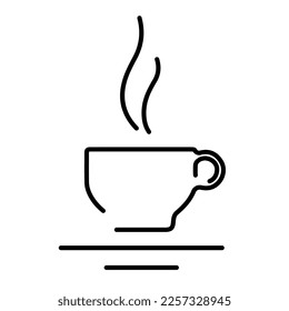 cup icon on white background, vector illustration.