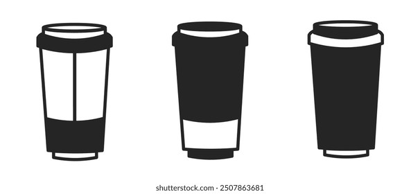 Cup icon on white background. Vector logo cup illustration.