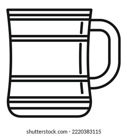 Cup icon outline vector. Coffee mug. Hot tea