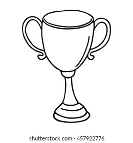 Cup icon. Outlined on white background.