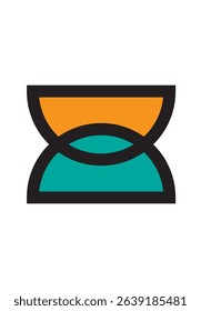 Cup Icon  Overlapping Semi Circle 