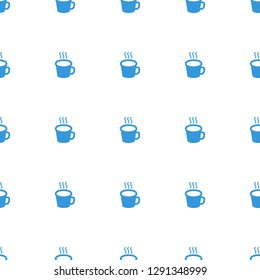 cup icon pattern seamless white background. Editable filled cup icon. cup icon pattern for web and mobile.