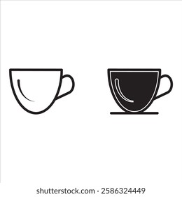 cup icon set.cup icon vector, in trendy flat style isolated on white background. cup icon image, cup icon illustration
