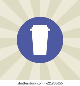 cup icon. sign design. background