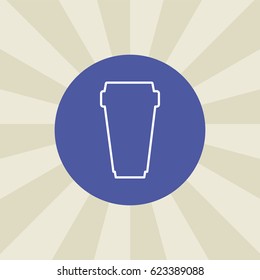 cup icon. sign design. background
