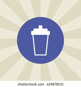 cup icon. sign design. background