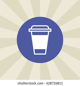 cup icon. sign design. background