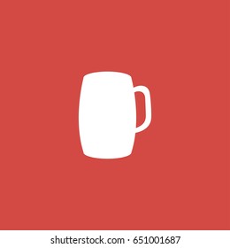 cup icon. sign design. red background