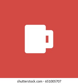 cup icon. sign design. red background