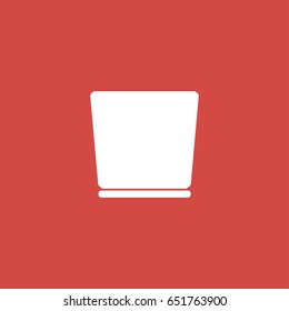 cup icon. sign design. red background