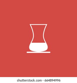 cup icon. sign design. red background
