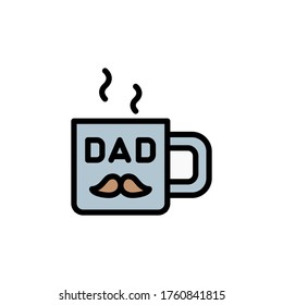Cup icon. Simple color with outline vector elements of cultural activities icons for ui and ux, website or mobile application