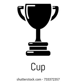 Cup icon. Simple illustration of cup vector icon for web