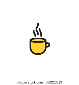 Cup icon. Simple kitchen and cooking illustration. Vector sign for mobile app or website.