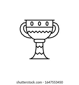 Cup icon. Simple line, outline vector elements of Patrick's day icons for ui and ux, website or mobile application