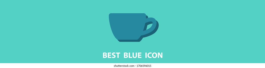 cup icon stock vector illustration flat design.