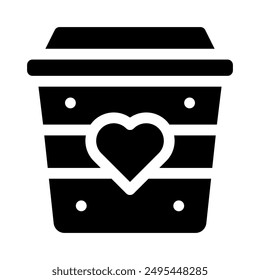 cup icon with style glyph
