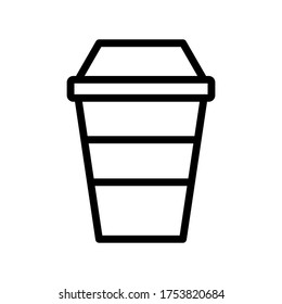 Cup icon symbol vector on white background
